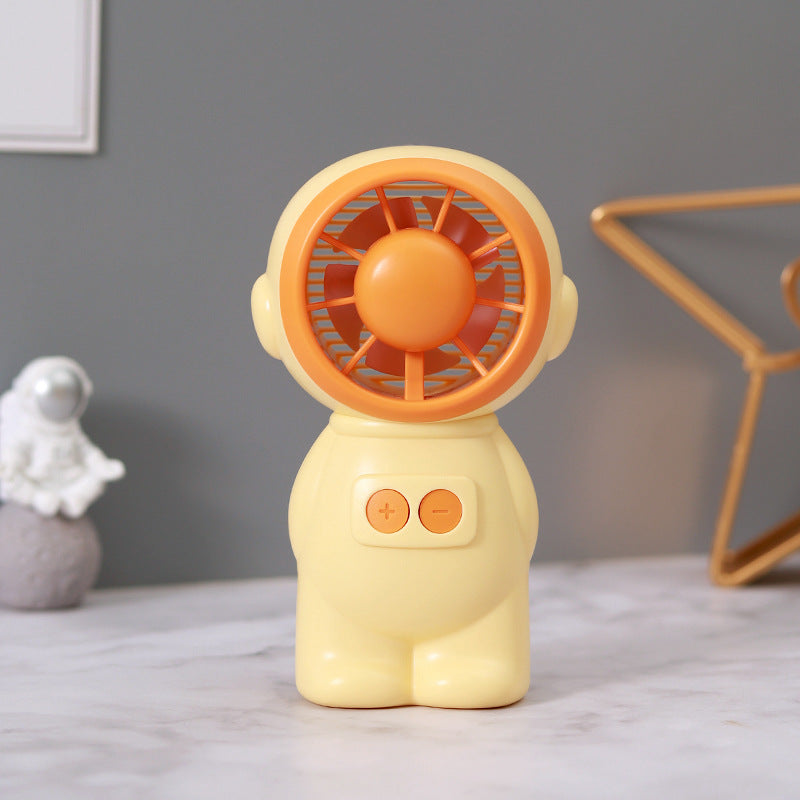 Portable Mini Fan Astronaut Design Rechargeable Compact Handheld Fan