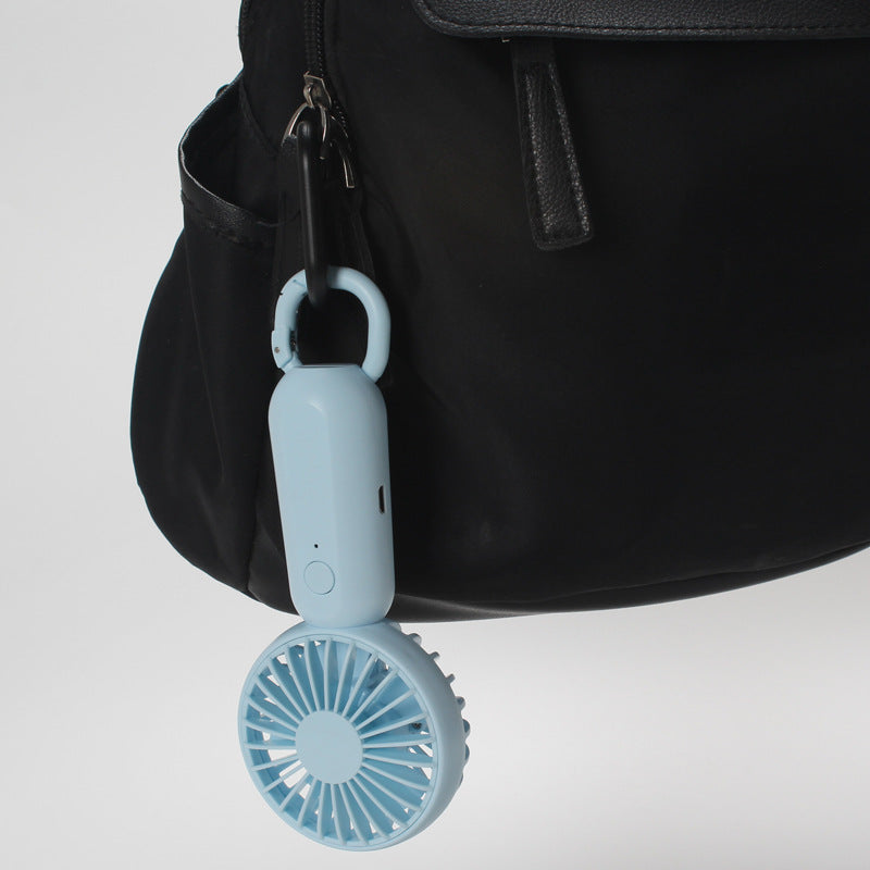 Portable Mini Hand Fan USB Rechargeable With Carrying Strap Unisex