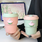 Ladies Reusable Coffee Mug BPA-Free Plastic with Secure Locking Lid and Funny Design