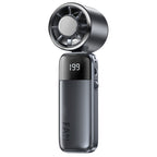 Portable Mini Fan with Digital Thermostat Battery-Powered Lightweight