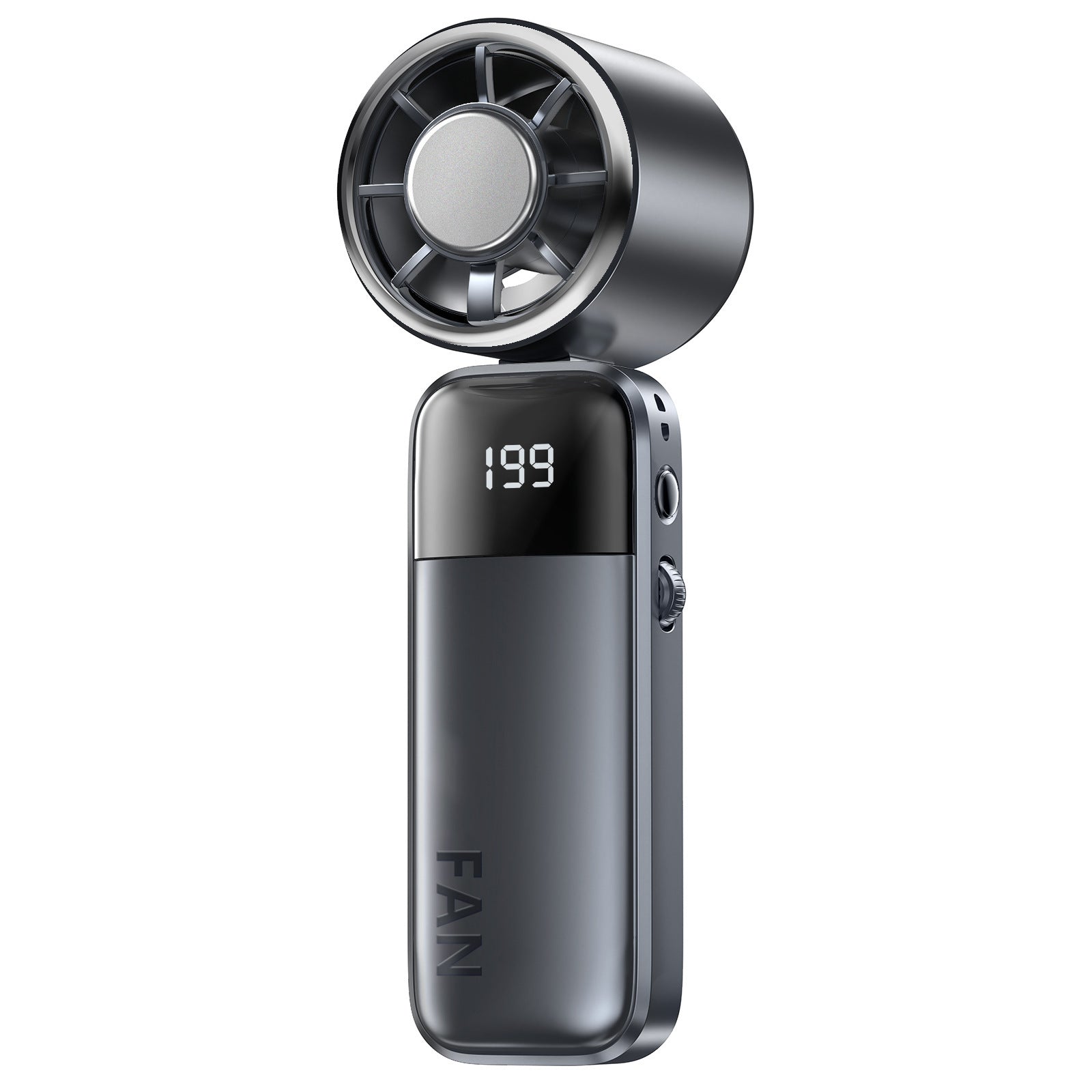Portable Mini Fan with Digital Thermostat Battery-Powered Lightweight