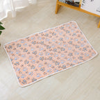 Non-Slip Pet Cushion Soft Cozy Pillow with Paw Print Pattern