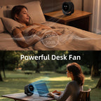 Whimsical Desktop Cooling Fan Quiet Portable Adjustable Angle Small Personal Fan