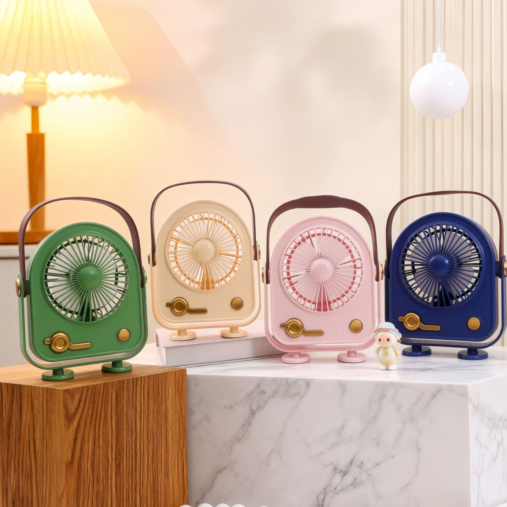 Portable USB Desk Fan With Ergonomic Design Quiet Operation Compact Table Fan