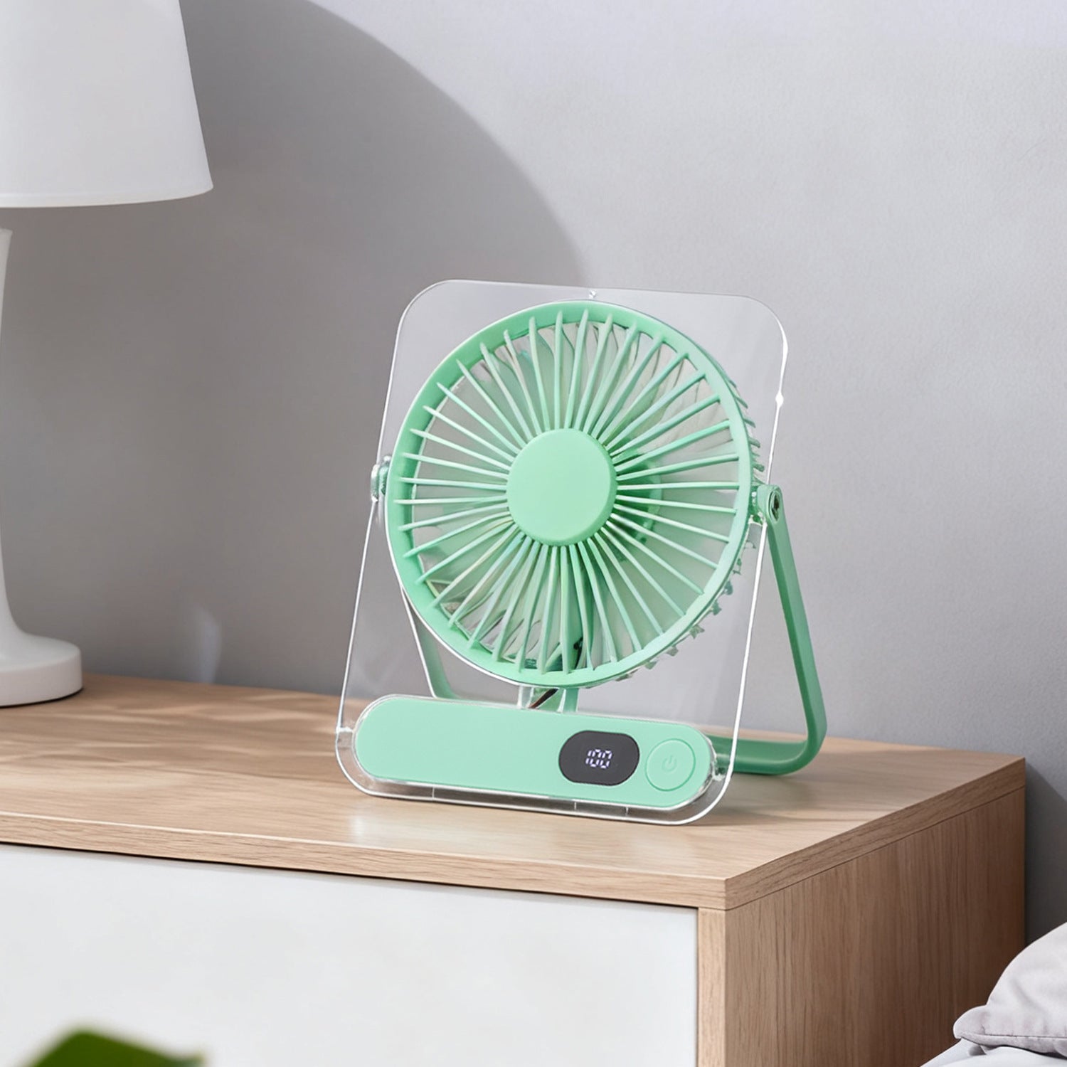 Portable Table Fan USB-C Rechargeable Foldable with Variable Speed Control