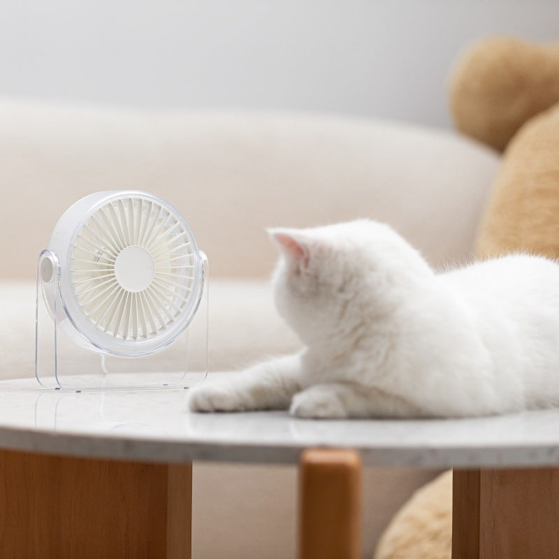 Portable USB Mini Fan with Adjustable Head Quiet Motor Compact Desk Fan