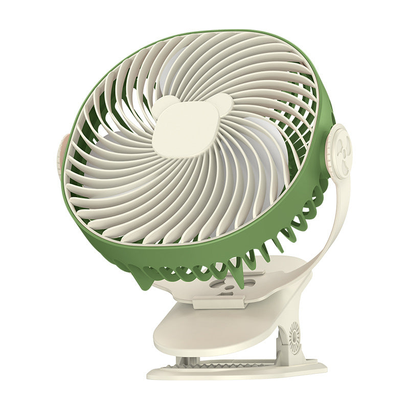 Clip-On Desk Fan Portable Adjustable Speed Quiet Compact Cooling Fan
