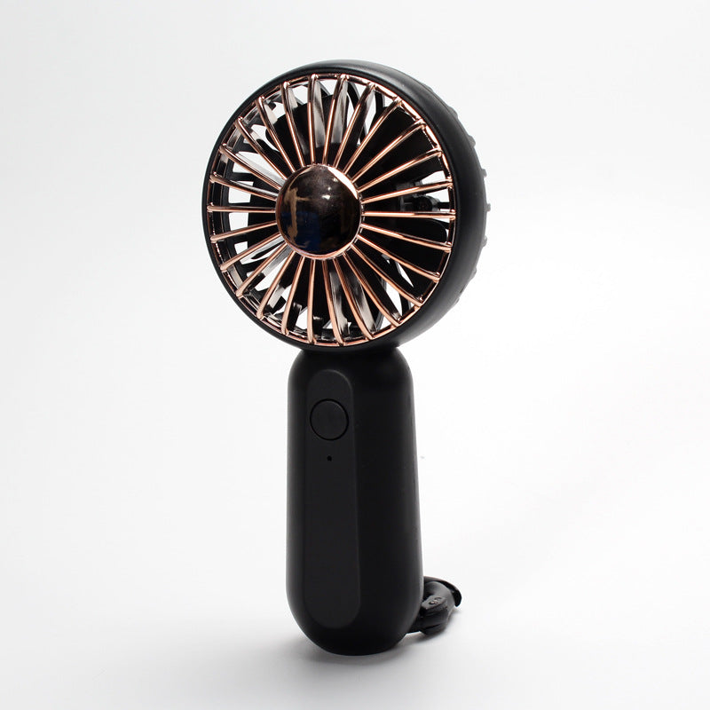 Portable Handheld Fan Rechargeable Compact Lightweight Personal Cooling Fan with Strap