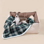Women's Oversized Fleece Comfort Blanket Harrow Soft Cozy Large Check Pattern