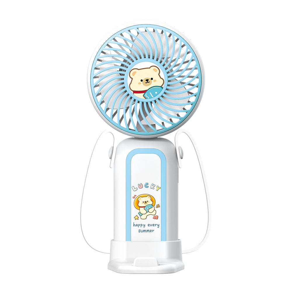 Harrow Portable Handheld Fan Cartoon Monkey Design Rechargeable USB Fan