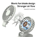 Portable Mini Clip Fan USB Rechargeable Quiet Compact Personal Cooling Fan