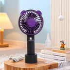 Portable Hand Fan with Spray Function USB Rechargeable Lightweight Personal Cooling Fan