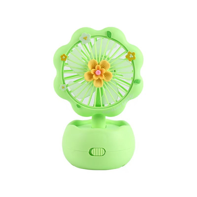 Rechargeable Portable Table Fan for Kids Butterfly Design Quiet USB Charging