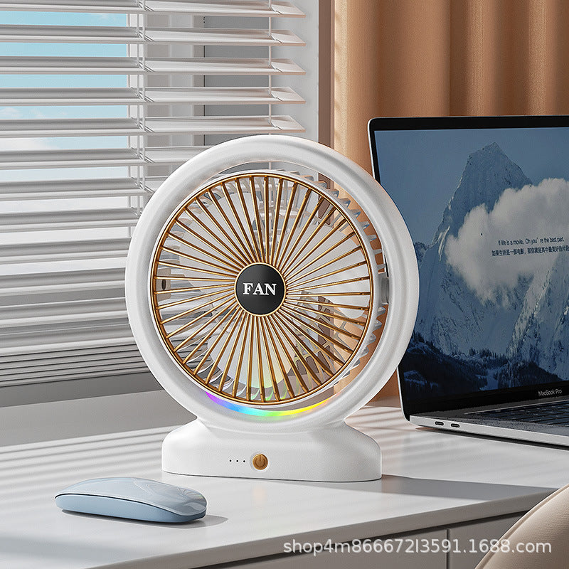Personalized Desk Fan Quiet Operation Adjustable Speed 360° Rotation Compact Design