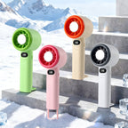 Portable Mini Cooling Fan with LED Display Rechargeable Handheld Fan