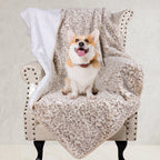 Brehn Ladies Snuggle Blanket Soft Lightweight Leopard Print Cozy Throw Blanket