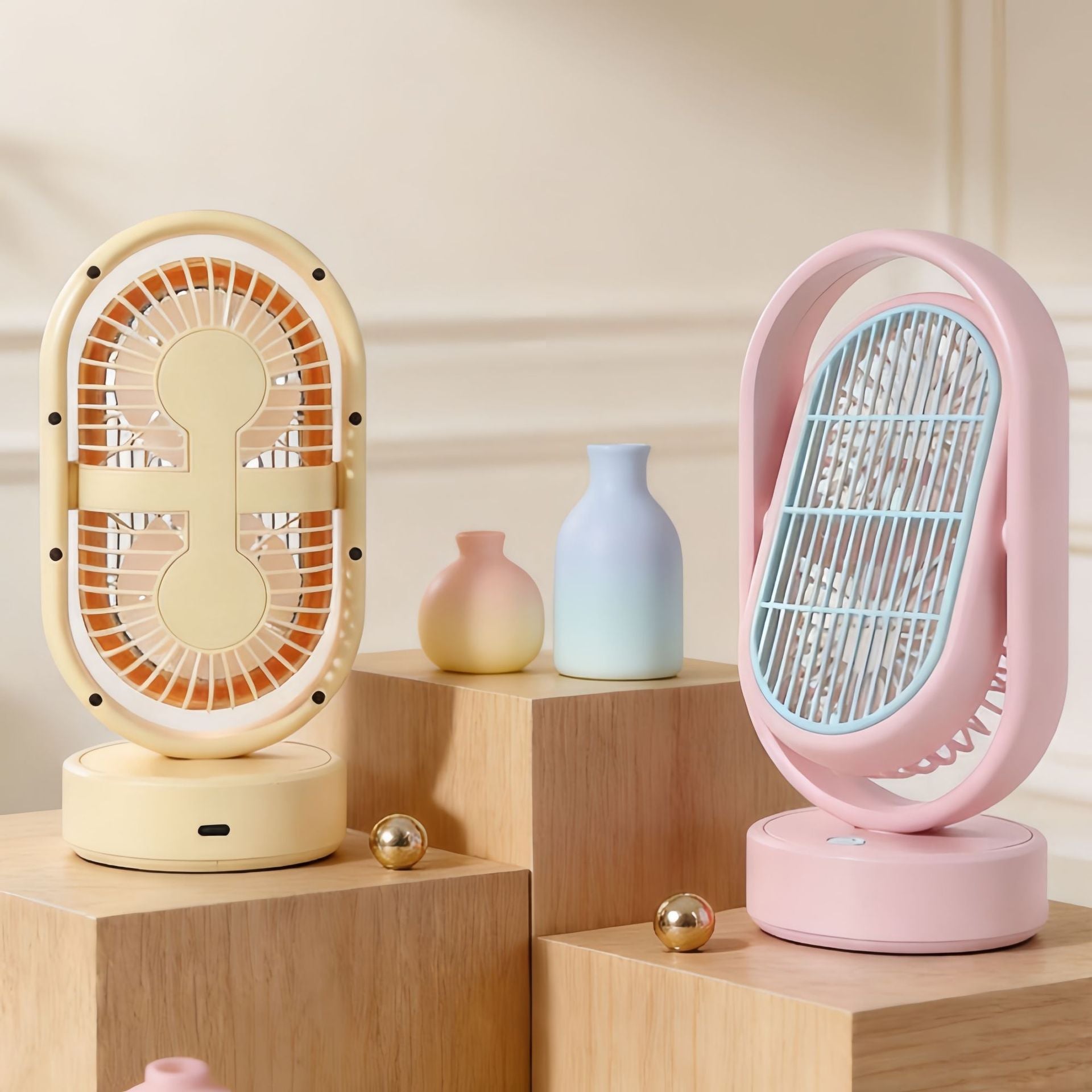 Portable Rotatable Fan Quiet Operation Compact Design Adjustable Tilt for Home Office