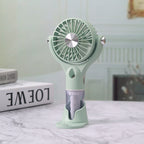 Portable Handheld Fan with Integrated Misting Function Adjustable Speed Settings