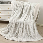 Women's Cozy Fleece Throw Blanket Soft Warm Lightweight for Couch Bedroom