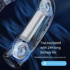 Rechargeable Bladeless Neck Fan Portable Wireless Quiet Personal Cooling Unisex One Size