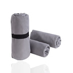 Brehn Ladies Compact Travel Fleece Blanket Lightweight Soft Cozy with Carry Strap