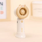 Portable Handheld Cooling Fan USB Rechargeable Cartoon Design Adjustable Speed