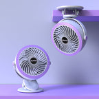 Unisex Table Fan Compact Design Tiltable Head Quiet Motor Energy Efficient Cooling