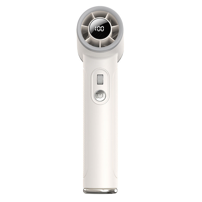 Harrow Portable Smart Handheld Fan with Digital Display Rechargeable USB Compact
