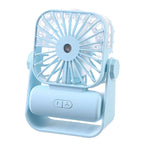 Portable USB Rechargeable Mist Desk Fan with Adjustable Tilt and Refillable Water Tank