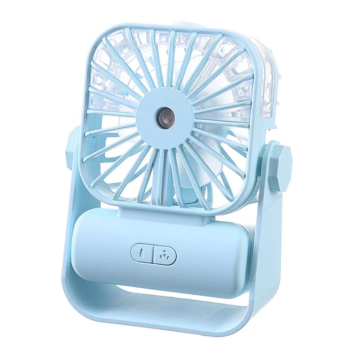Portable USB Rechargeable Mist Desk Fan with Adjustable Tilt and Refillable Water Tank