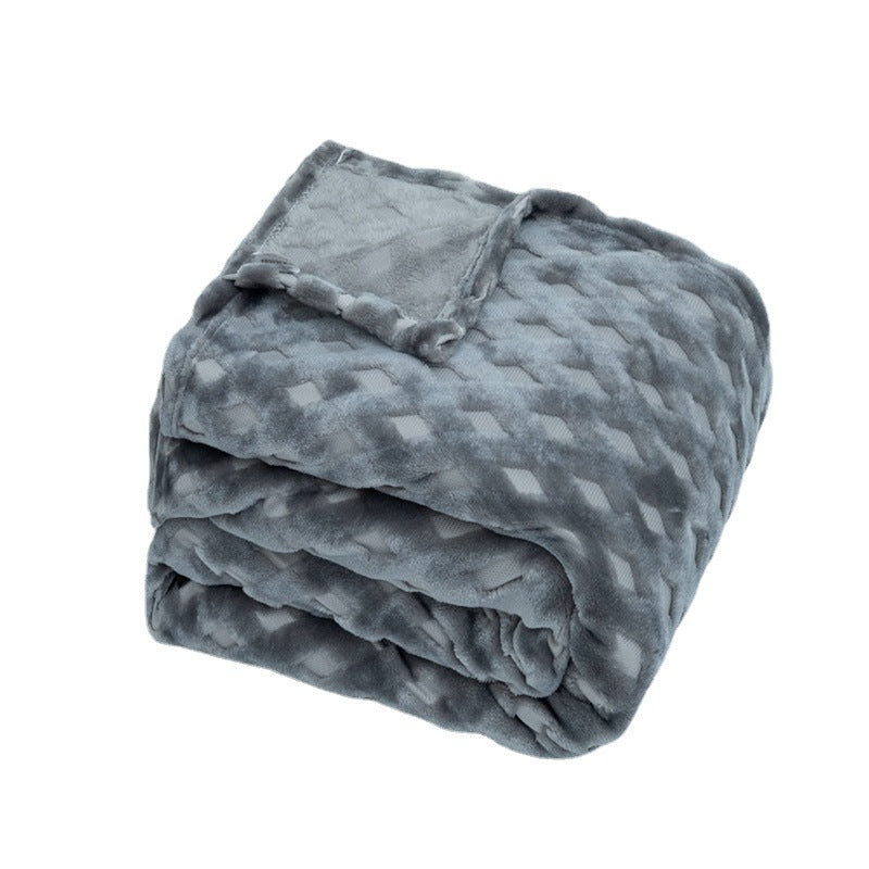 Women's Cozy Blanket Microfiber Soft Warm Diamond Pattern Sofa Bed Throw