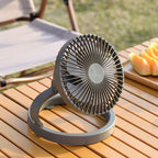 Rechargeable Table Fan Portable Foldable Stand Adjustable Angle Quiet DC Motor