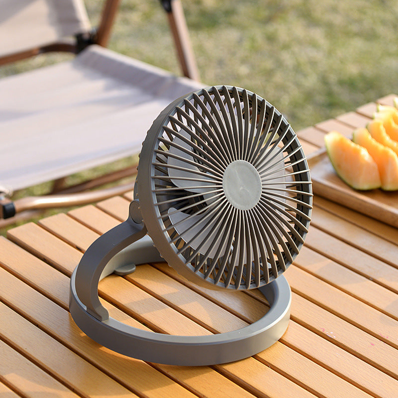 Rechargeable Table Fan Portable Foldable Stand Adjustable Angle Quiet DC Motor