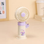 Rechargeable Portable Fan Cartoon-Themed USB Desk Fan Quiet Operation