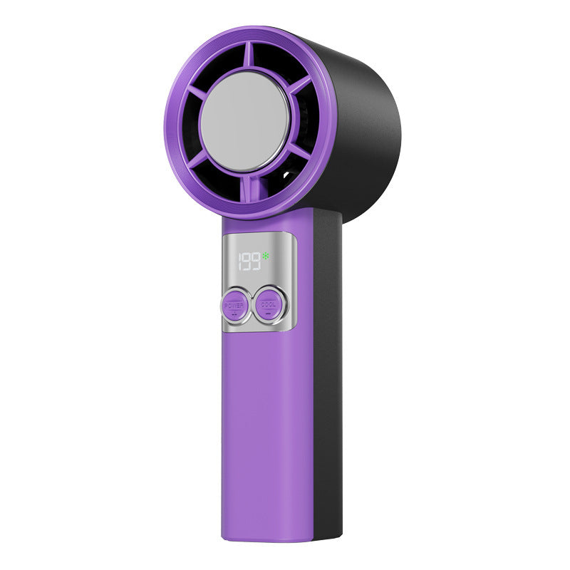 Portable Handheld Air Cooler with Digital Temperature Display and Adjustable Fan Speed