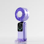 Turbo-Charged Portable Handheld Fan Rechargeable Quiet Operation Compact Design