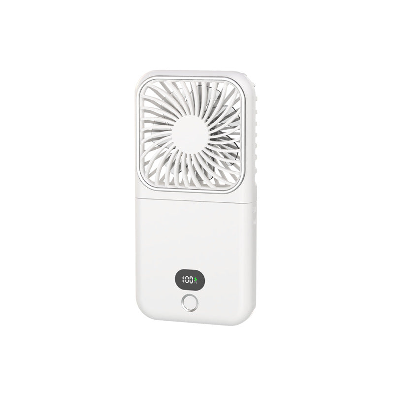 Portable High-Speed Fan with LED Display Compact Rechargeable Personal Cooling Fan