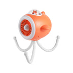 Harrow Octopus-Inspired Portable Fan Flexible Legs Rechargeable Battery Compact Design