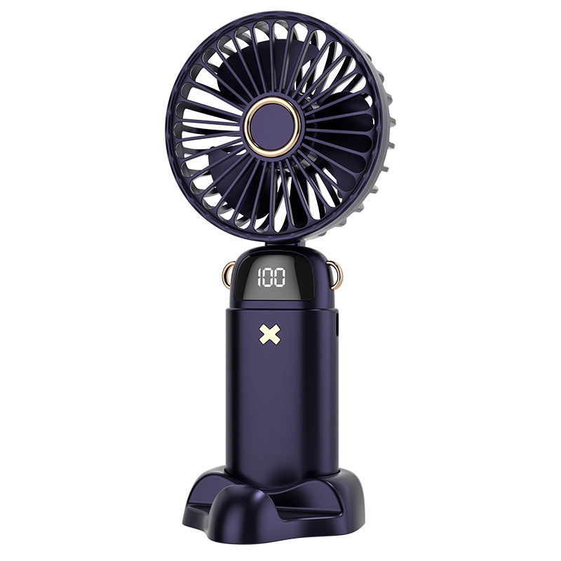 Portable Mini Fan Compact Lightweight Rechargeable with Adjustable Speed and LED Indicator