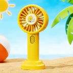 Portable USB Rechargeable Hand Fan Lightweight Compact with Fun Design for Women
