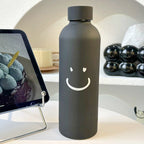 Women’s Stainless Steel Insulated Water Bottle Leak-Proof Smiley Face Design