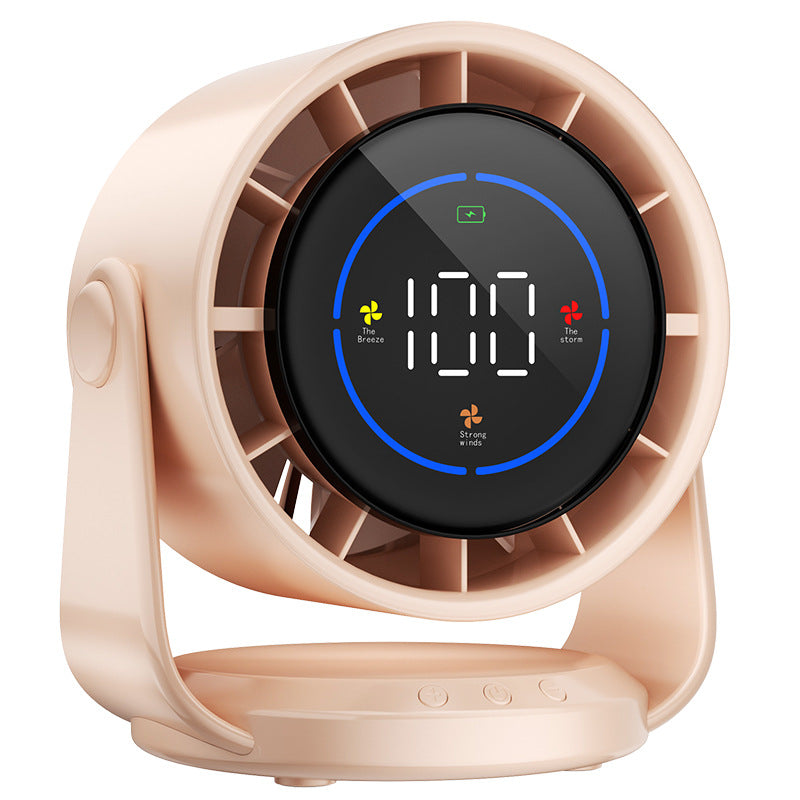 Smart Rechargeable Air Circulator Portable Fan with Digital Display and Multi-Speed Settings