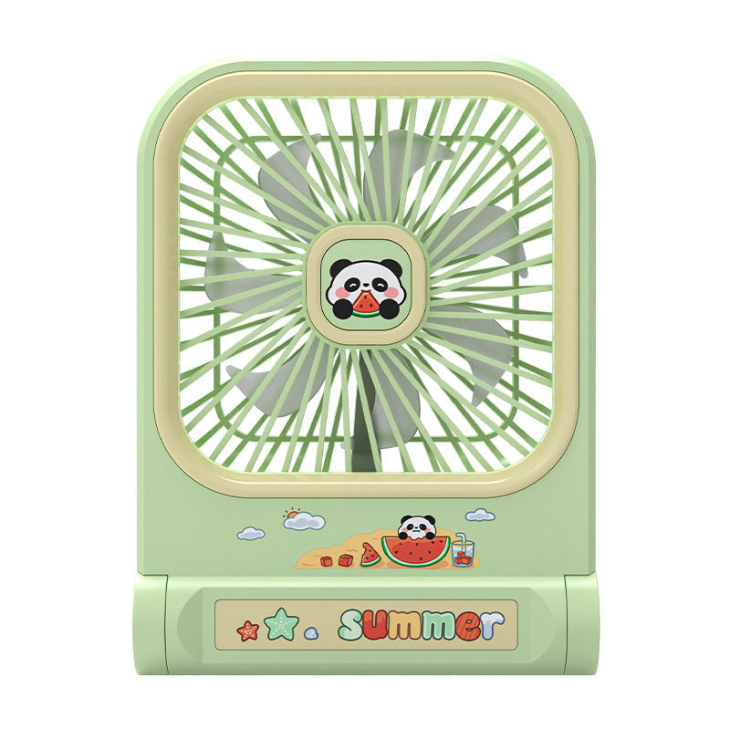 Portable Mini Fan Panda Design Lightweight Compact Personal Cooling Fan