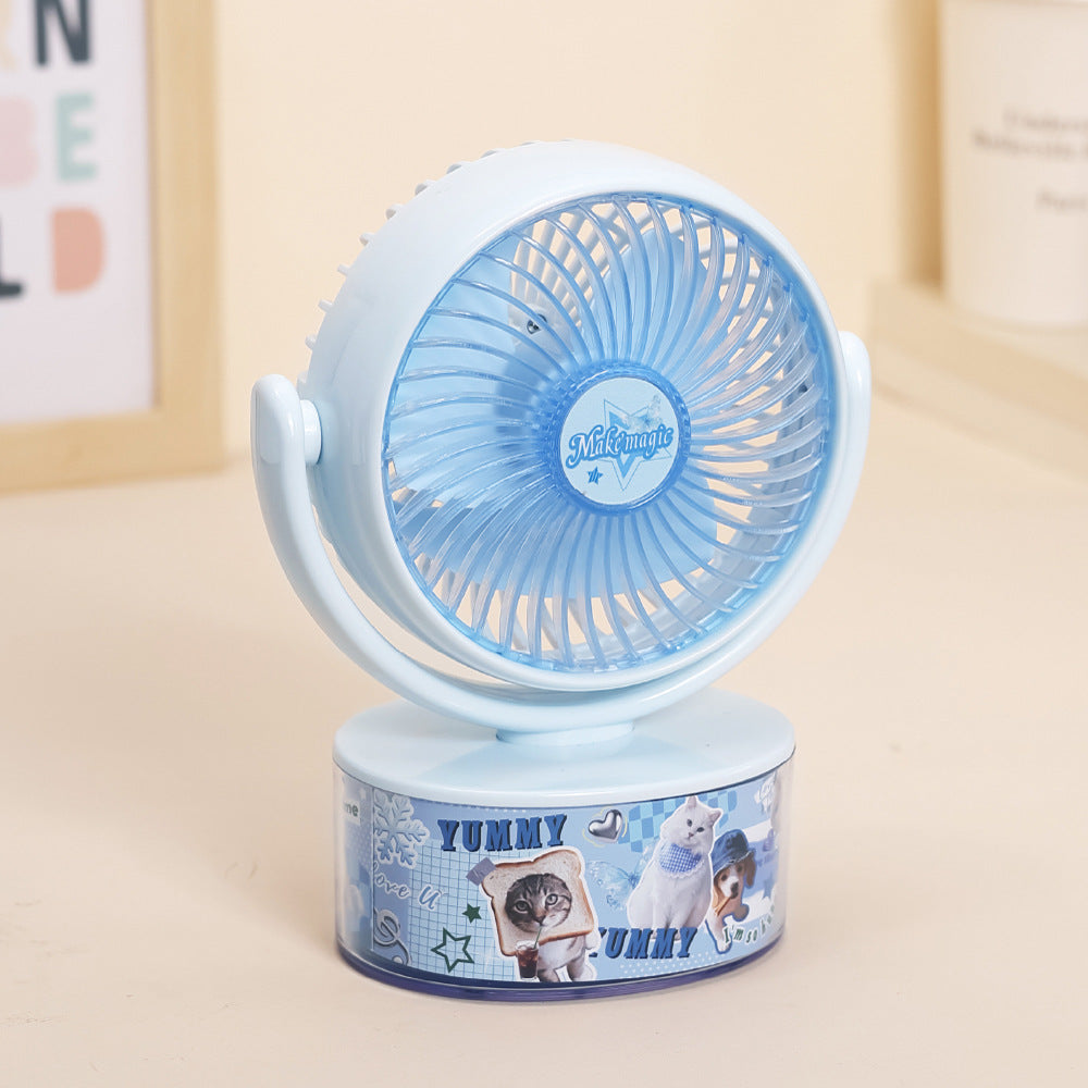Mini Desk Fan High-Performance Compact Portable Quiet Cooling Fan Adjustable Angle