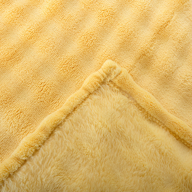 Ultra-Soft Microfiber Throw Blanket Lightweight Warm Cozy for Sofa Bed or Travel