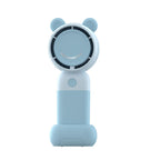 Portable Handheld Fan USB Rechargeable Cute Bear Design Lightweight Compact
