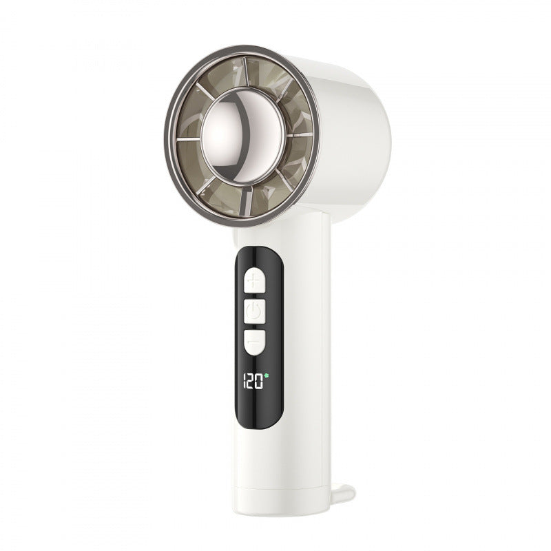 Handheld Air Purifier Fan Portable Rechargeable Cooling Fan with Temperature Display and Quiet Operation