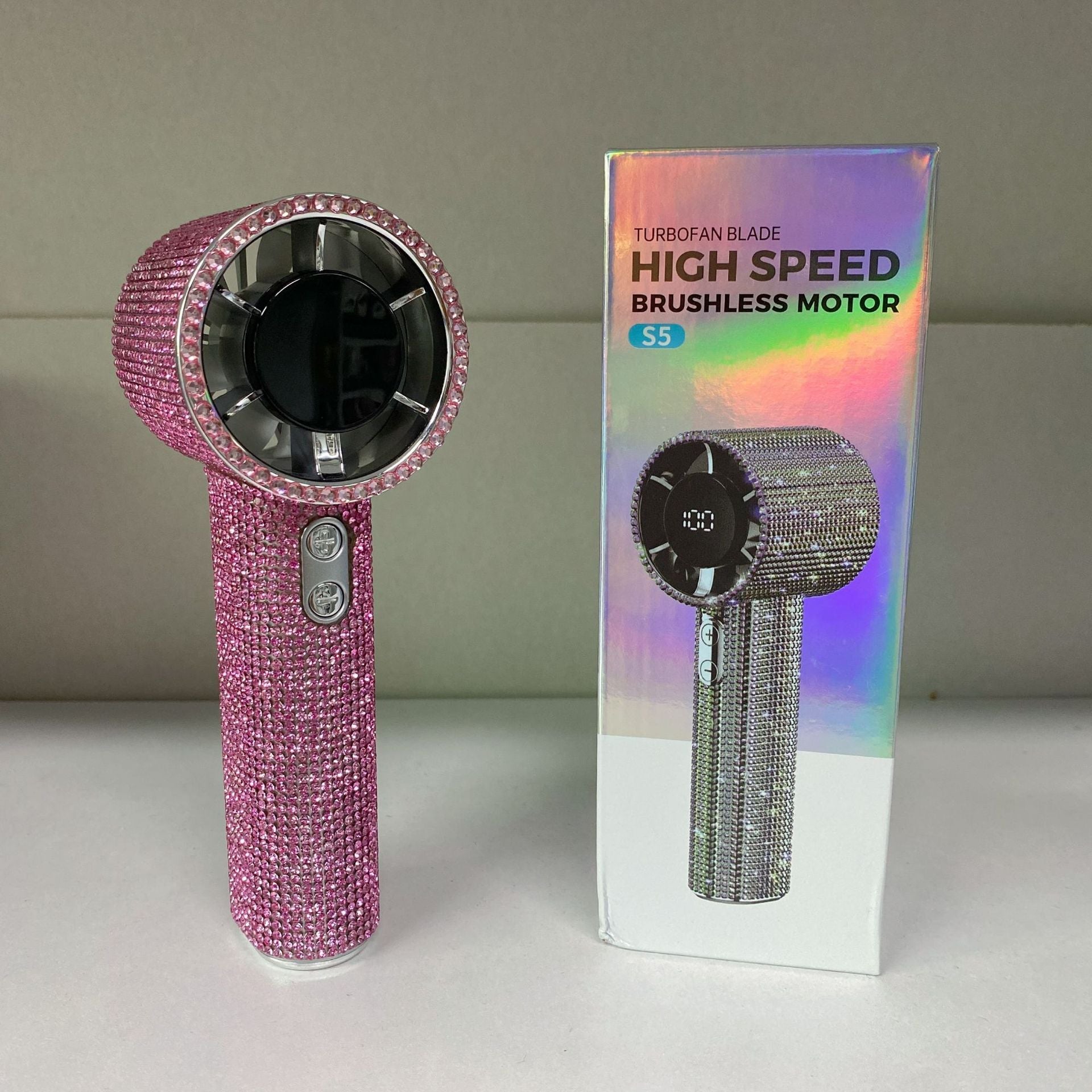 Women's Handheld Hair Dryer High-Speed Brushless Motor Compact Travel Size
