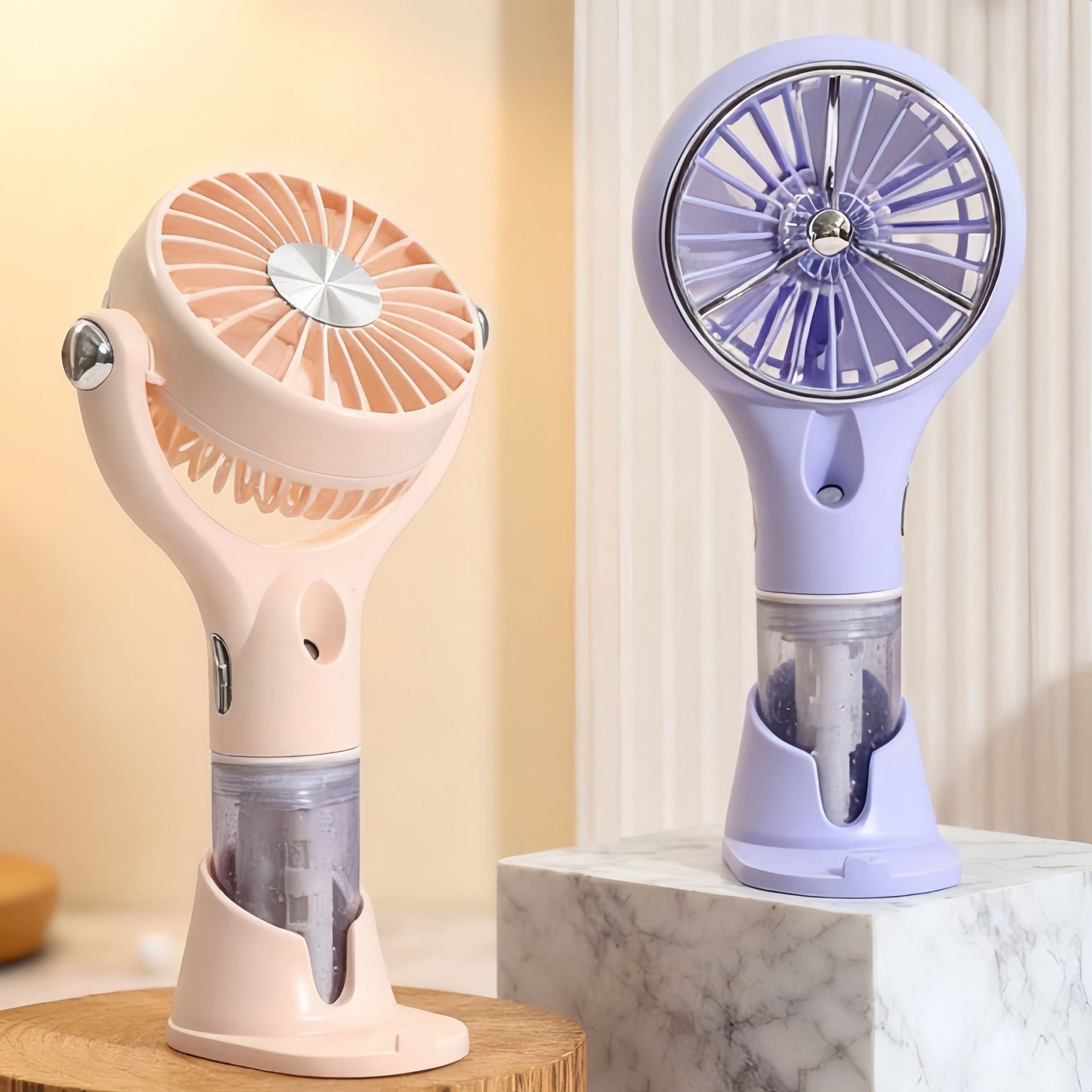 Portable Cooling Fan with Water Tank USB Rechargeable Lightweight Personal Air Cooler