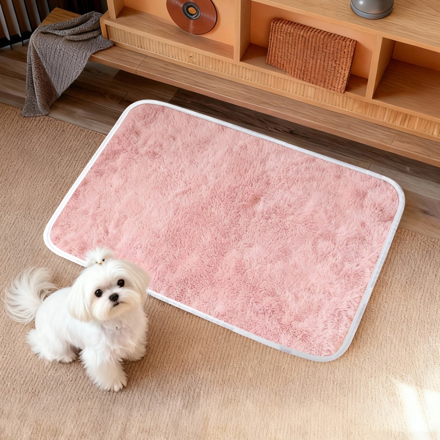 Harrow Women's Bathroom Mat Plush Microfiber Non-Slip Rubber Base Machine Washable